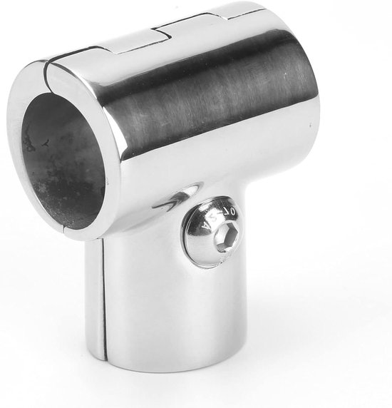 RVS bocht / hoekstuk - 90 graden - 42,4 mm - bij LEUNINGvakman.nl