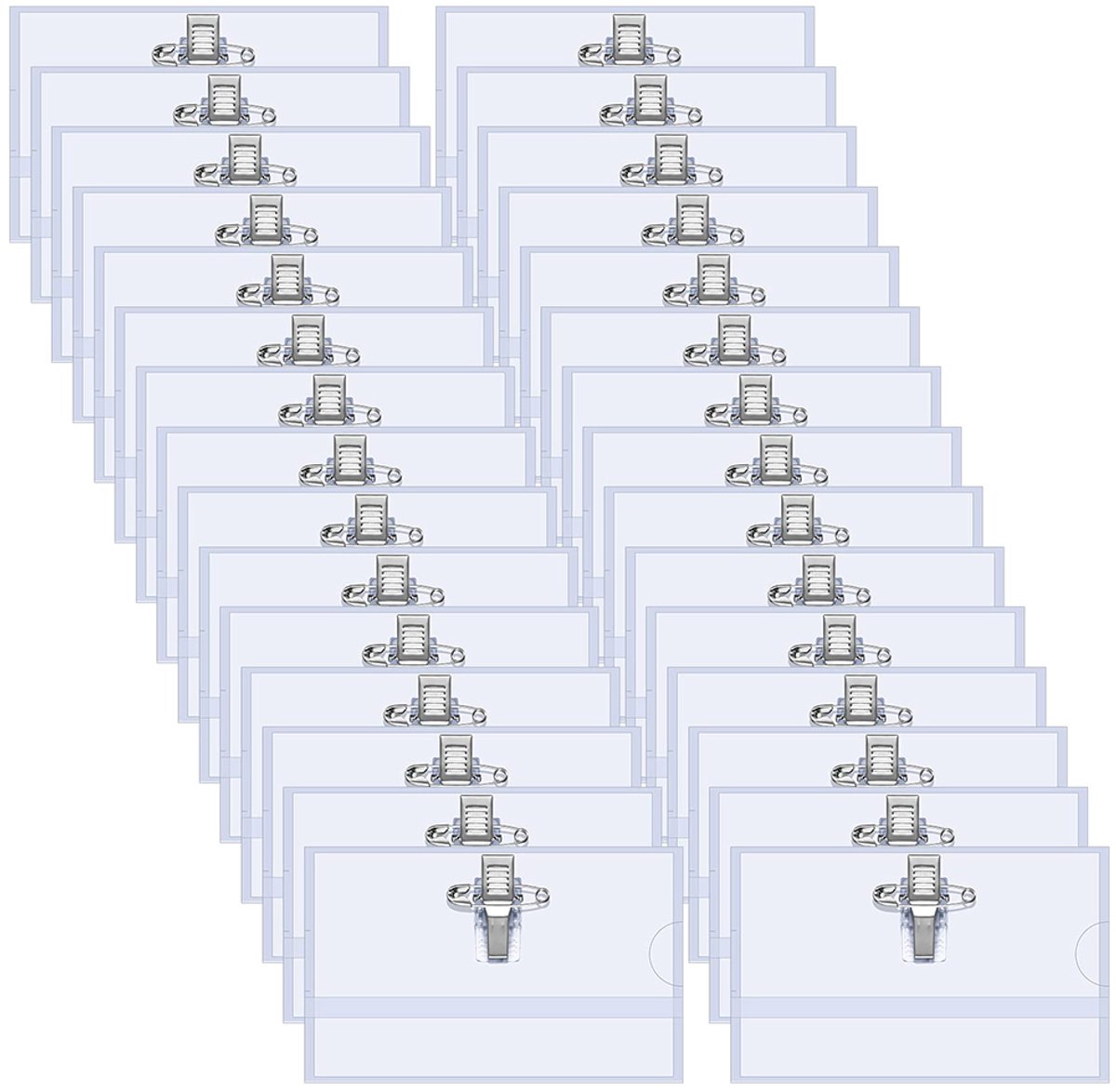 ID-Kaarthouders-90x56 mm-PVC Transparant-Veilig en Herbruikbaar-40 Stuks