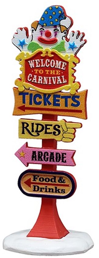 Lemax - Carnival Welcome Sign