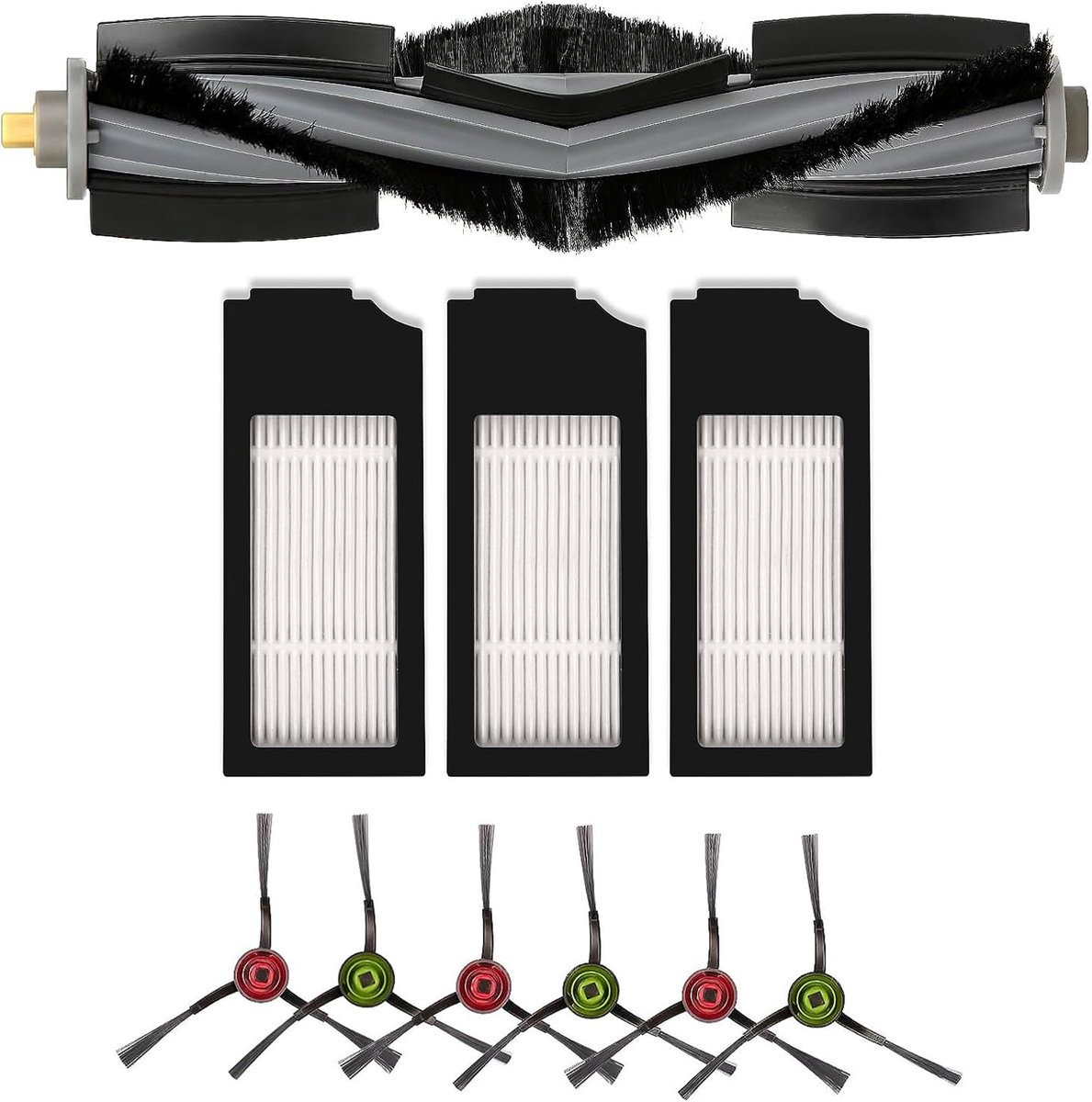 Vervangende onderdelen set - geschikt voor ECOVACS DEEBOT X1 OMNI - X1 PRO OMNI - X1 OMNI - T10 OMNI - veegrobot vervangingsonderdelen - 10 stuks