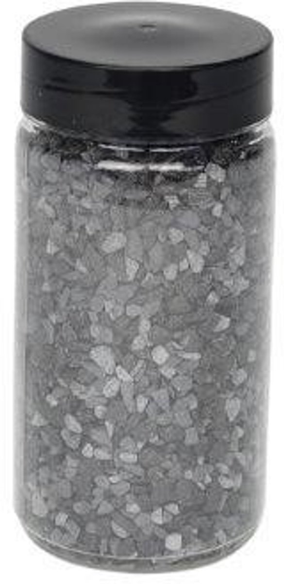 Deco steentjes medium 370ml zwart-grijs My Village