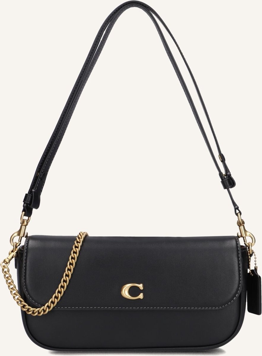 Coach Brook Flap Chain Bag Schoudertassen Dames - Zwart - Maat ONESIZE