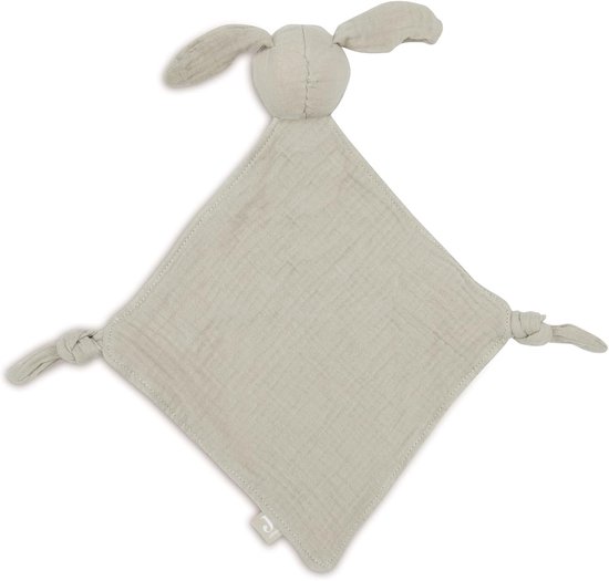 Knuffel Fopspeendoek voor Baby - Olijfgroen, 100% Katoen van Jollein — afbeelding 4