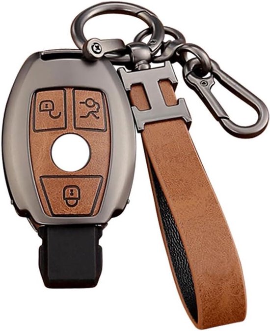 Étui de protection pour clé de voiture avec porte-clés pour Mercedes Benz Classe ABCEGRSM - Housse de protection - Étui de clé au look Luxe