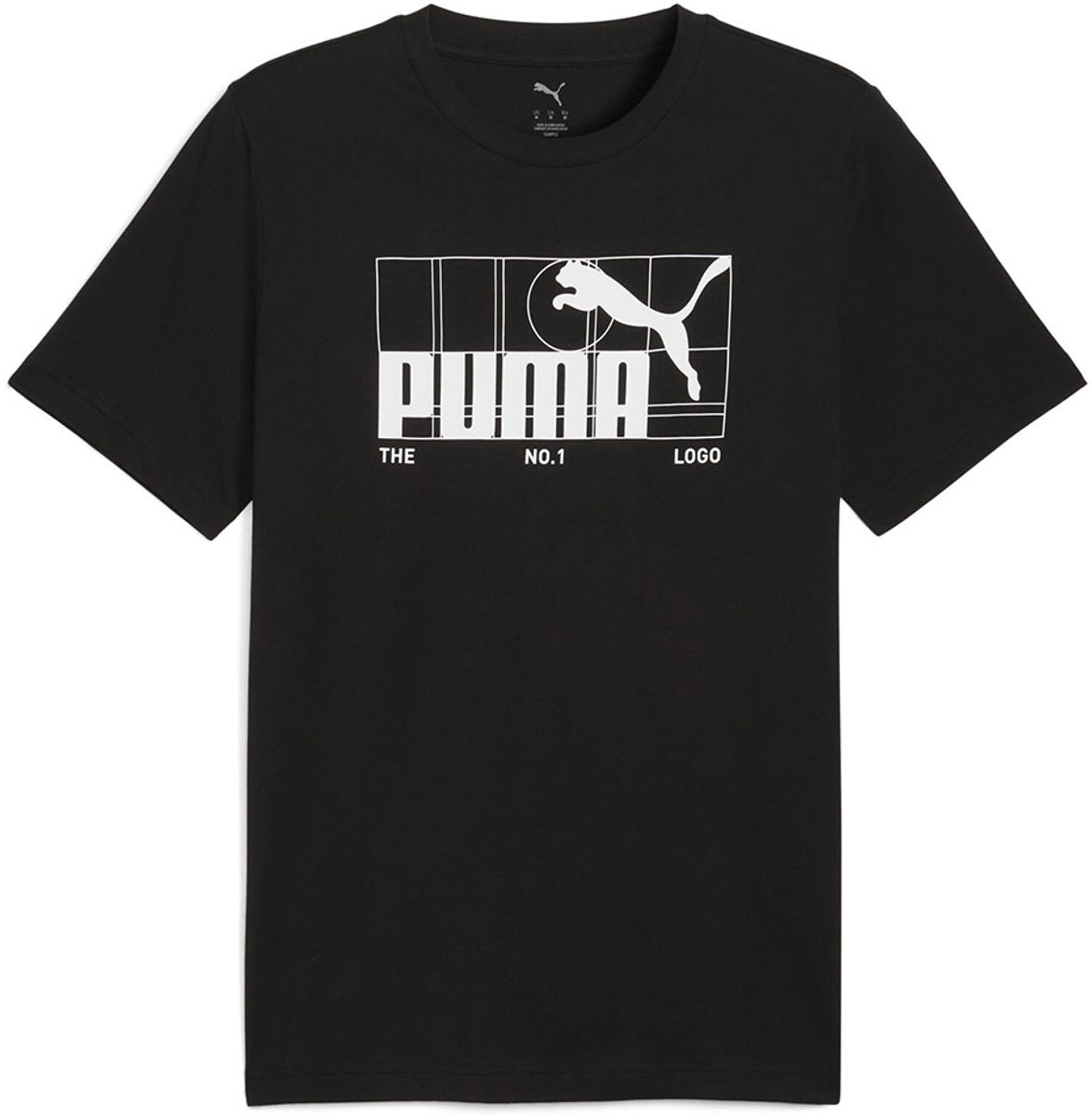 Puma Graphic No 1 Logo T-shirt Met Korte Mouwen L Man Zwart