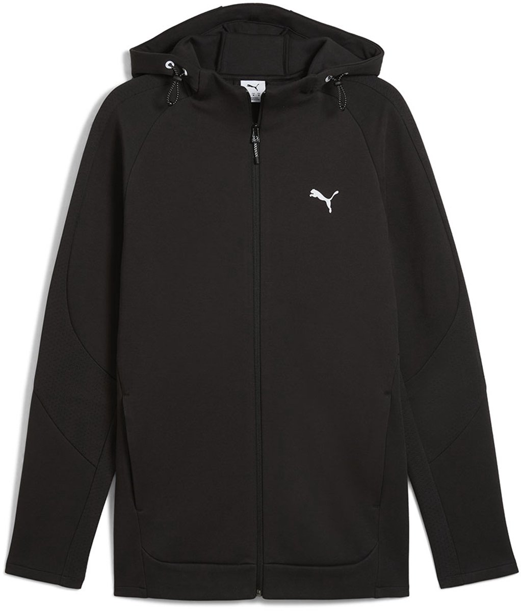 Puma Evostripe Sweatshirt Met Rits XS Man Vrouw Zwart