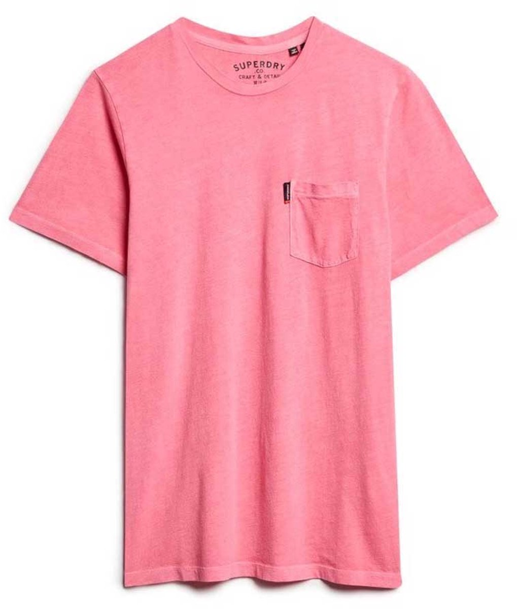 Superdry Classic Essential T-shirt met Zak Heren T-shirts Rood
