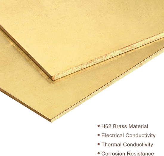 QUARKZMAN Messing plaat, rol, metalen plaat, messing platen, messingfolie, metaalfolie, 0,4 x 200 x 1000 mm messing strips voor knutselwerk, elektrische doe-het-zelfprojecten, reparaties, goud
