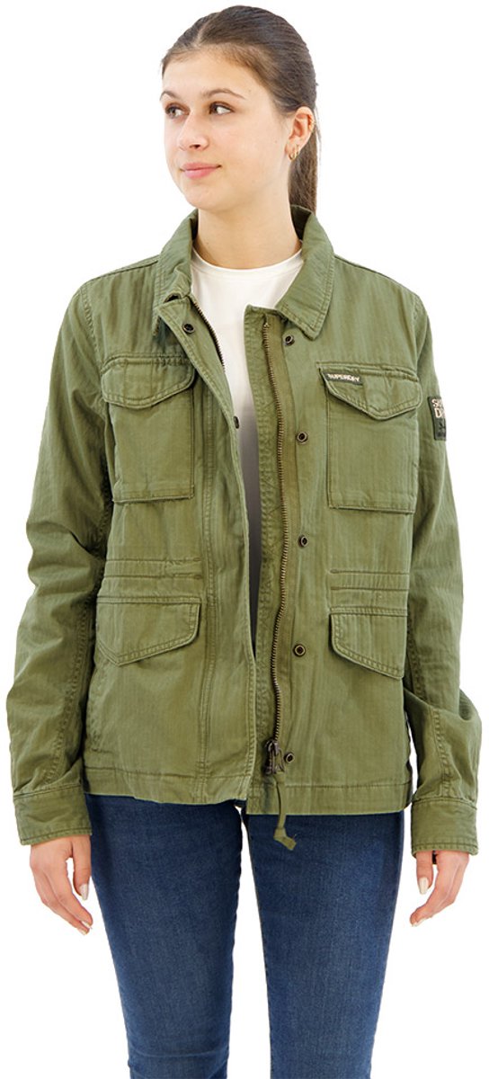 Superdry Military M65 Lined Jas S Vrouw Groen