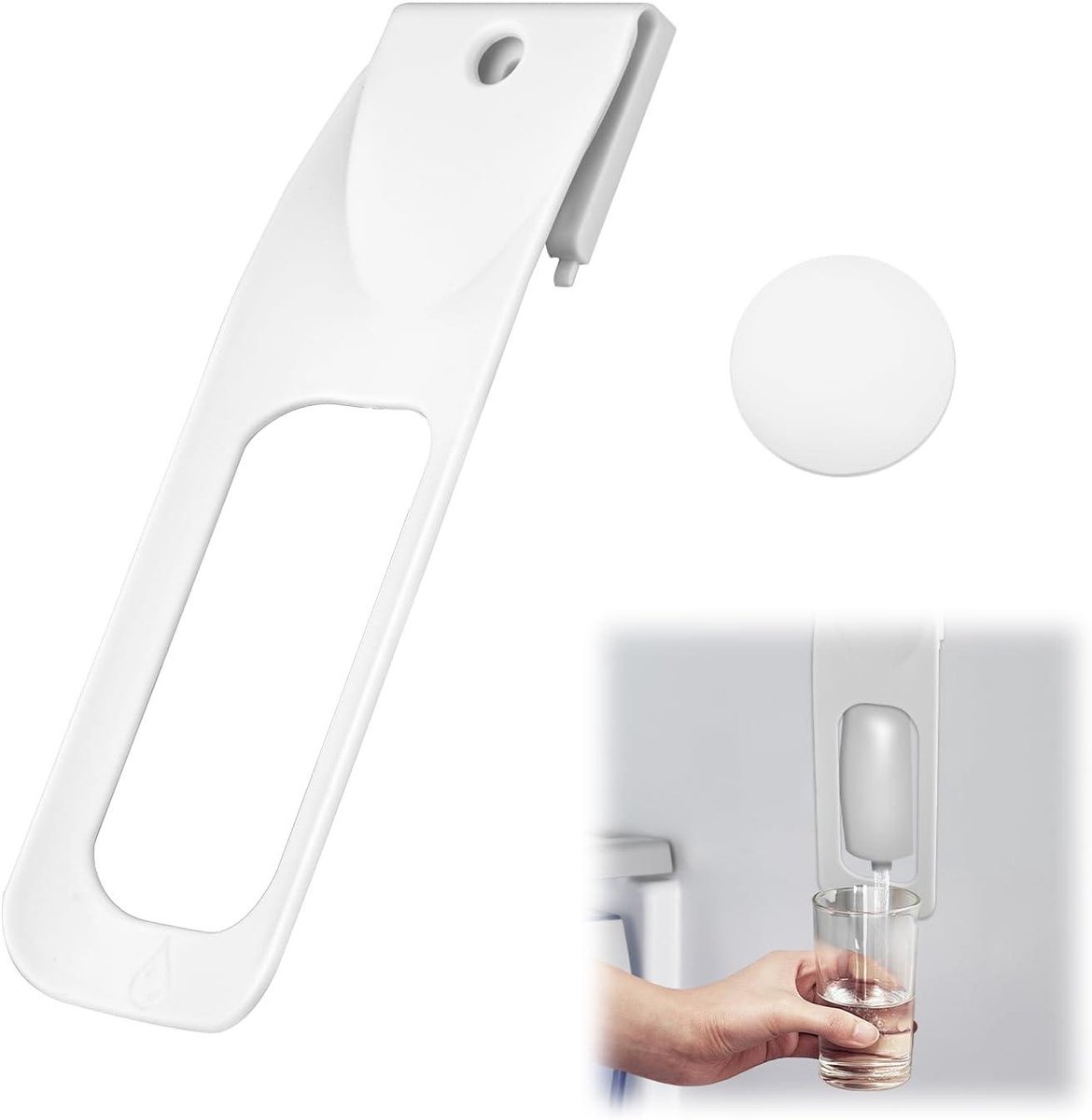 Allecto plus - Waterdispenserhendel voor Koelkastinterieur, Gemakkelijk te Bedienen, Inclusief Pakking - Geschikt voor Jenn Air, Kitchen Aid, Whirlpool Koelkasten