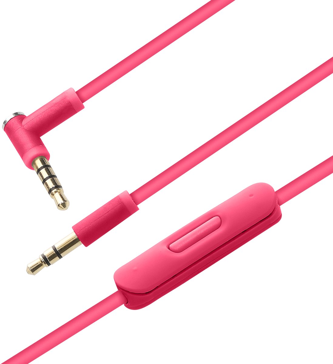 kwmobile koptelefoonkabel geschikt voor Beats Studio 3 / Solo 3 / Solo2 / Studio 2 / Studio 1 / Mixr - Reservekabel 150 cm - Met microfoon en volumeregelaar - 3,5 mm aansluiting