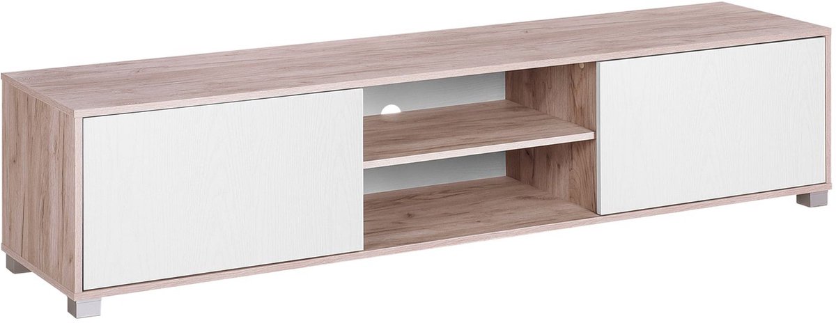 LINCOLN - TV-meubel - Lichte houtkleur - Vezelplaat