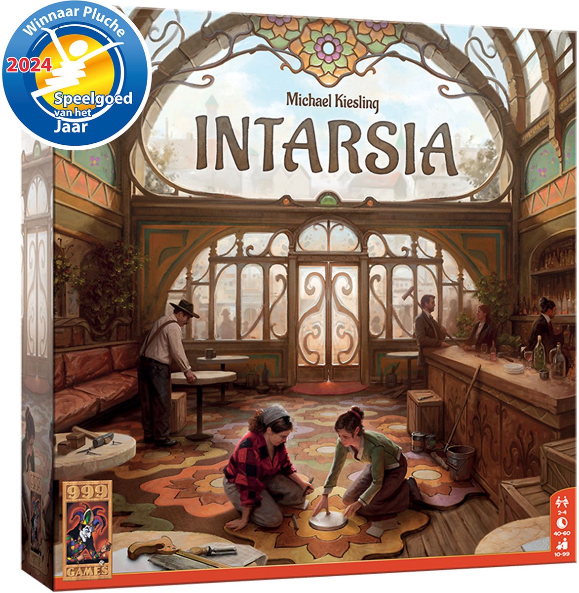 999 Games - Intarsia - Bordspel - Met 2 verschillende spelvarianten - Winnaar Speelgoed van het Jaar - Gezelschapsspel — afbeelding 2