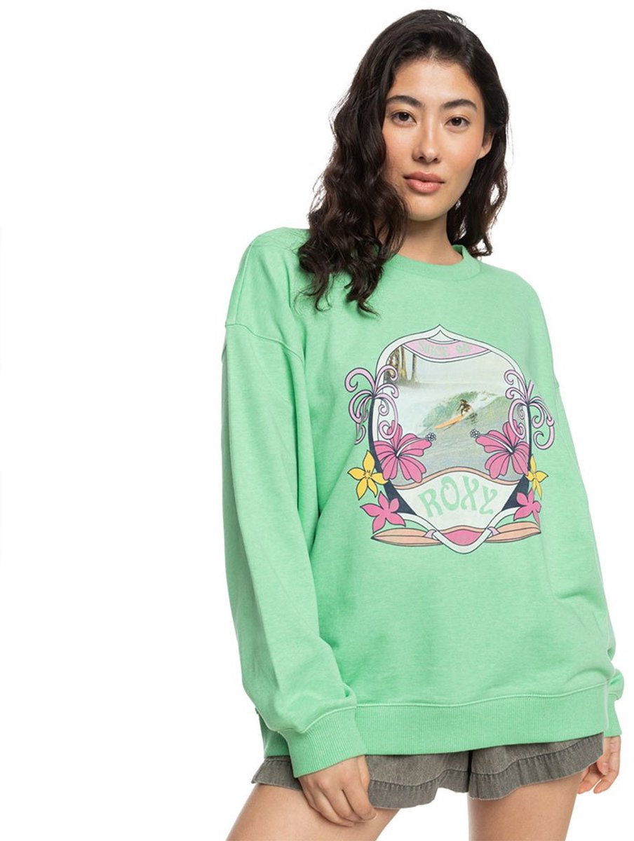 Roxy Take Yourplacea Sweatshirt XS Vrouw Groen