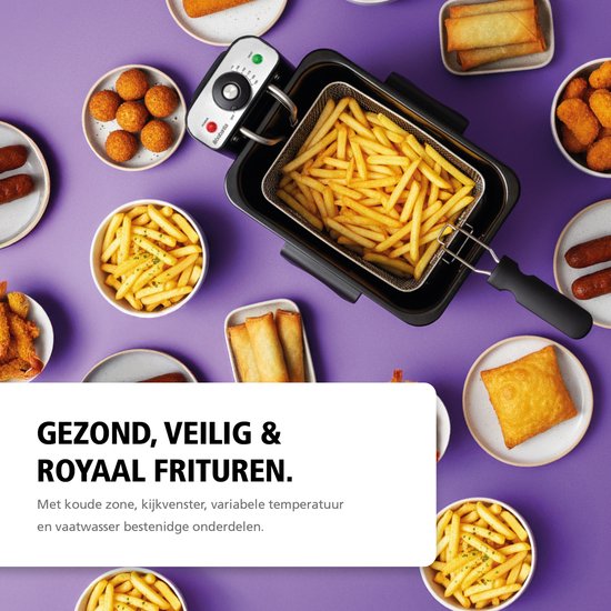 Tomado TDF3000S - Frituurpan - 3 Liter Inhoud - Koude Zone Friteuse 2000 Watt Rvs Tomado TDF3000S - Frituurpan - 3 Liter Inhoud - Koude Zone Friteuse 2000 Watt Rvs