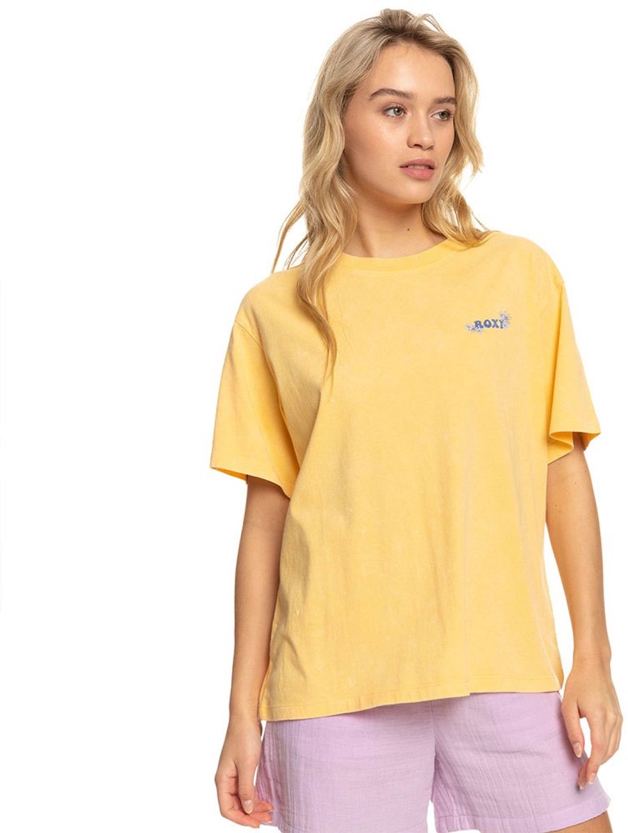 Roxy Moonlight Sunset B T-shirt Met Korte Mouwen L Vrouw Flax