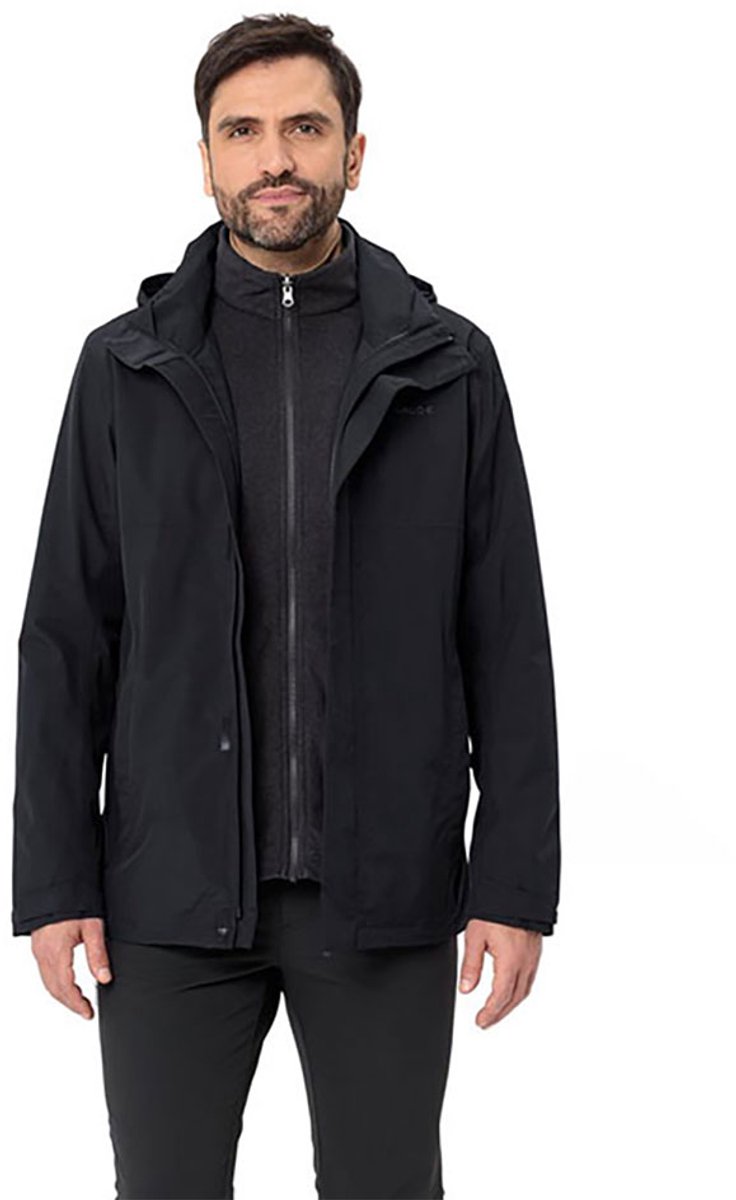 Vaude Rosemoor 3in1 Jas Man Zwart