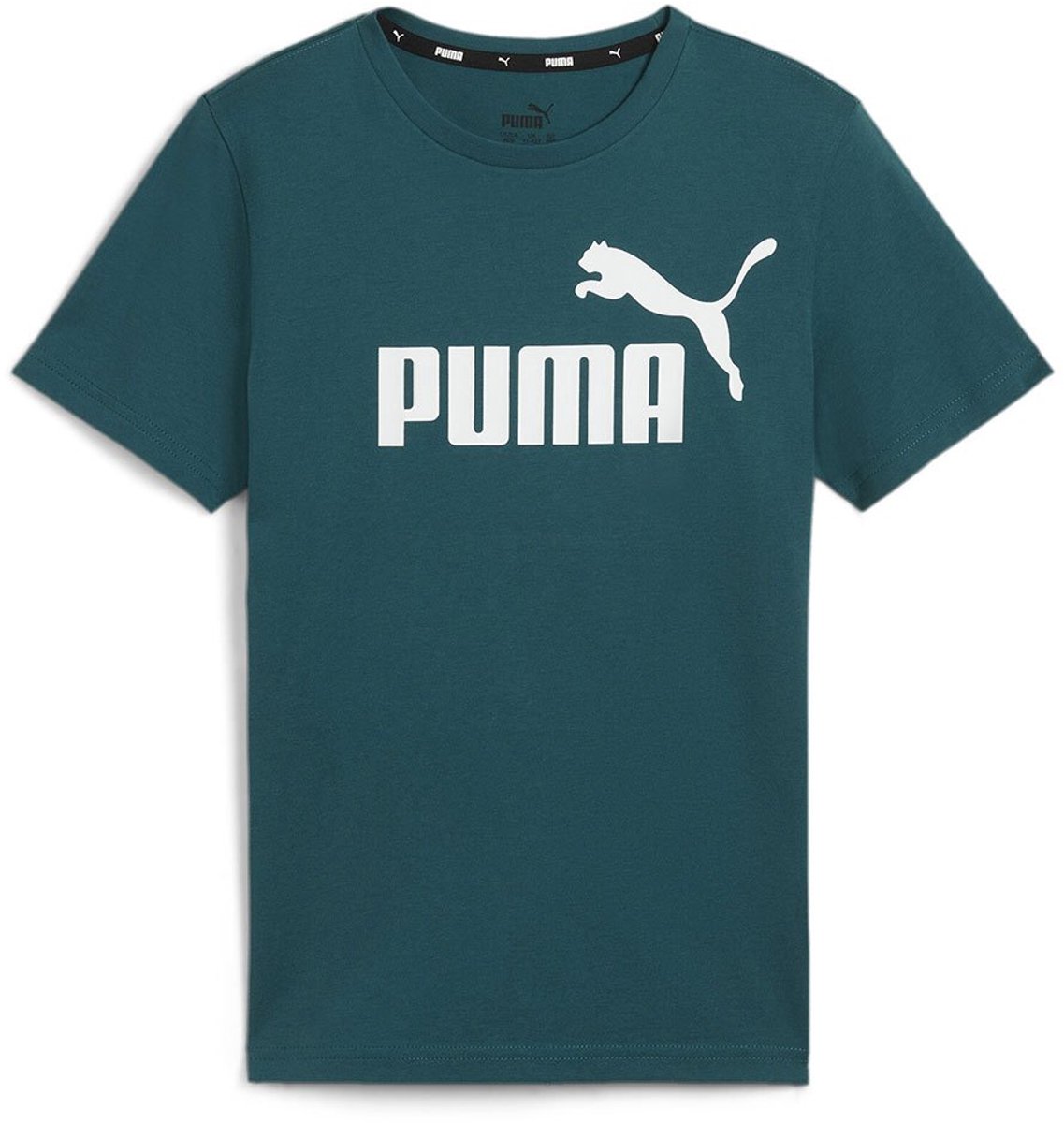 Puma Ess Logo T-shirt Met Korte Mouwen 4-5 Years Jongen Groen