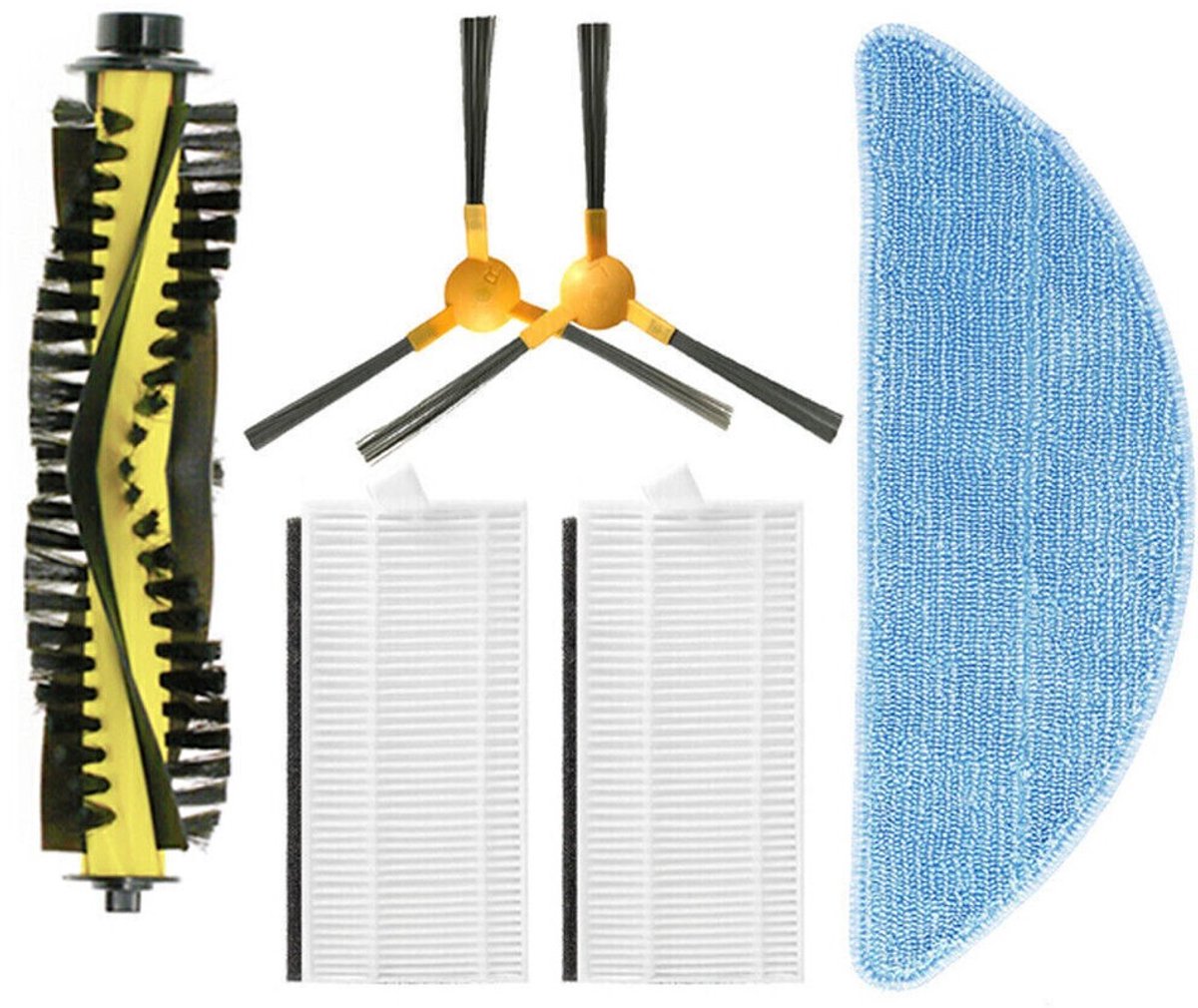 Geschikt voor NEATSVOR X500 Stofzuiger HEPA Filter Dweildoek Zijborstel Rolborstel