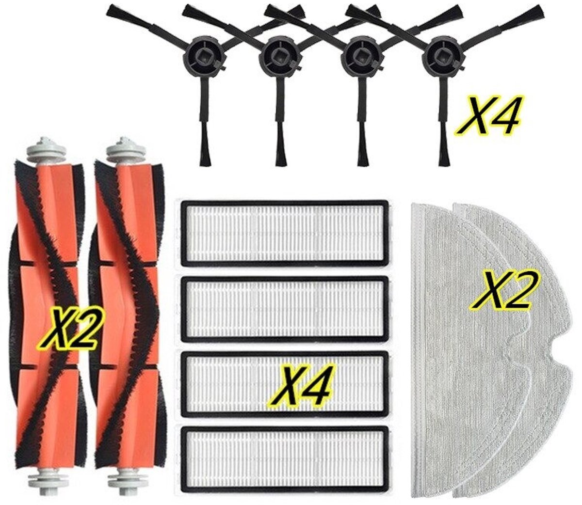 Geschikt voor Compatibele accessoires Geschikt voor Mi Robot Vacuum-Mop2 Pro+ Cleaner STYTJ02ZHM-onderdelen