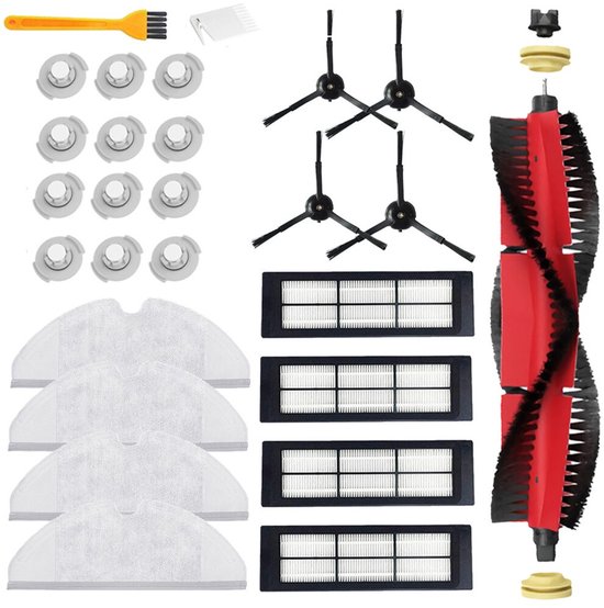 Kit Spazzole Di Ricambio Per Roborock S5 S6 T6 E2 E35 - Spazzola Rullo In Silicone E Spazzole Laterali