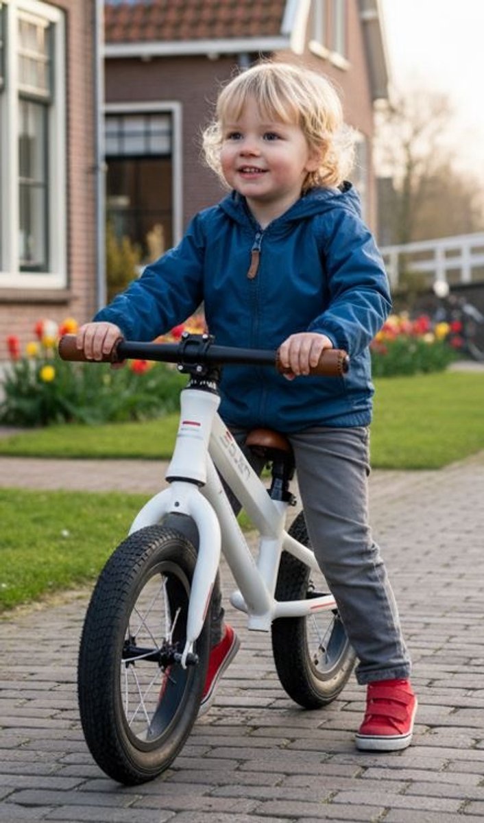 Sajan Loopfiets-Pro - Aluminium - Wit