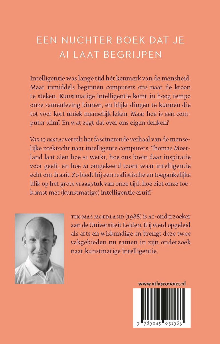 Van IQ naar AI - back cover