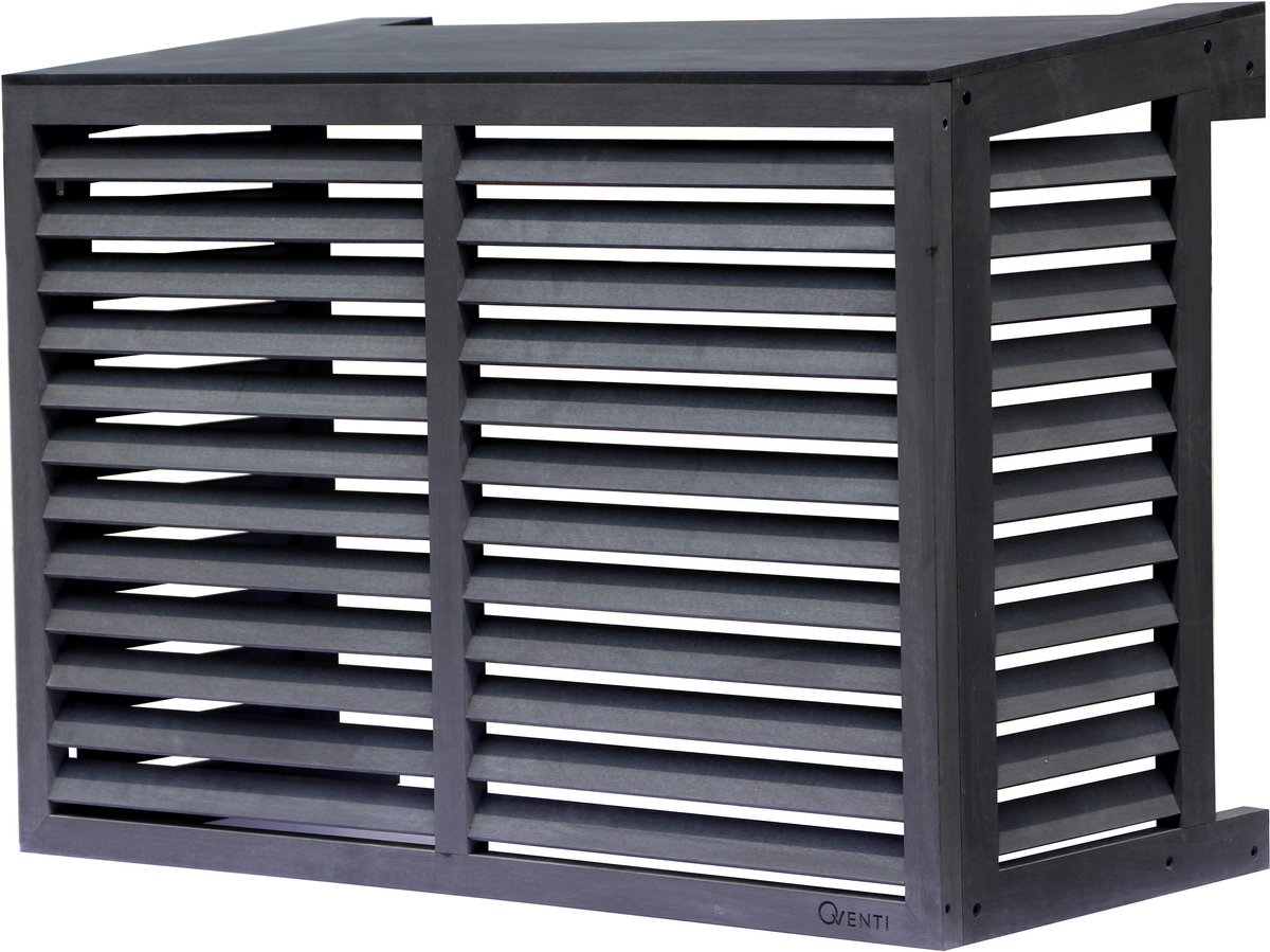 Airco omkasting houtcomposiet buitenunit – Warmtepomp ombouw – 1150 x 850 x 5750mm – Grijs