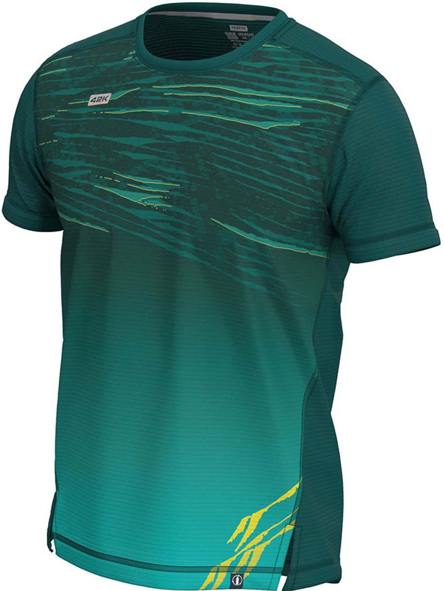 42k Running Pangea T-shirt Met Korte Mouwen Groen S