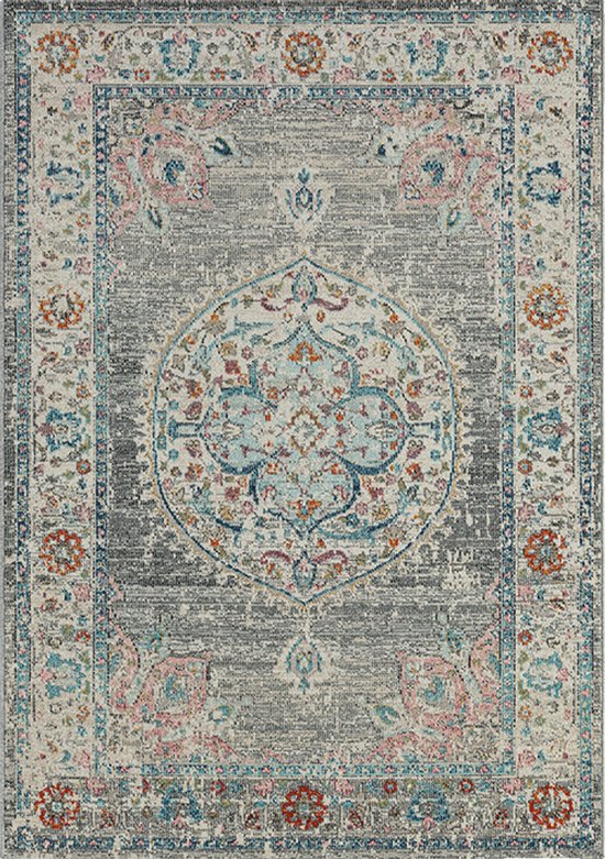 Tapis Vintage Salsa Pour Intérieur Et Extérieur Grijs-80 x 150 cm
