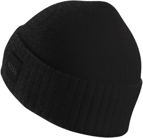 BOSS Cap Akaio Beanie Black Noir