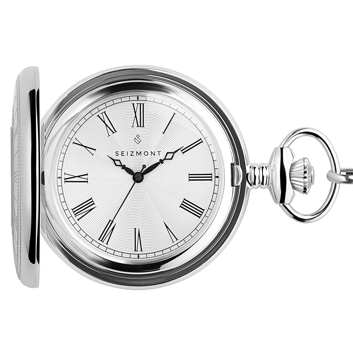Altair | Zilverkleurig Half Hunter Zakhorloge