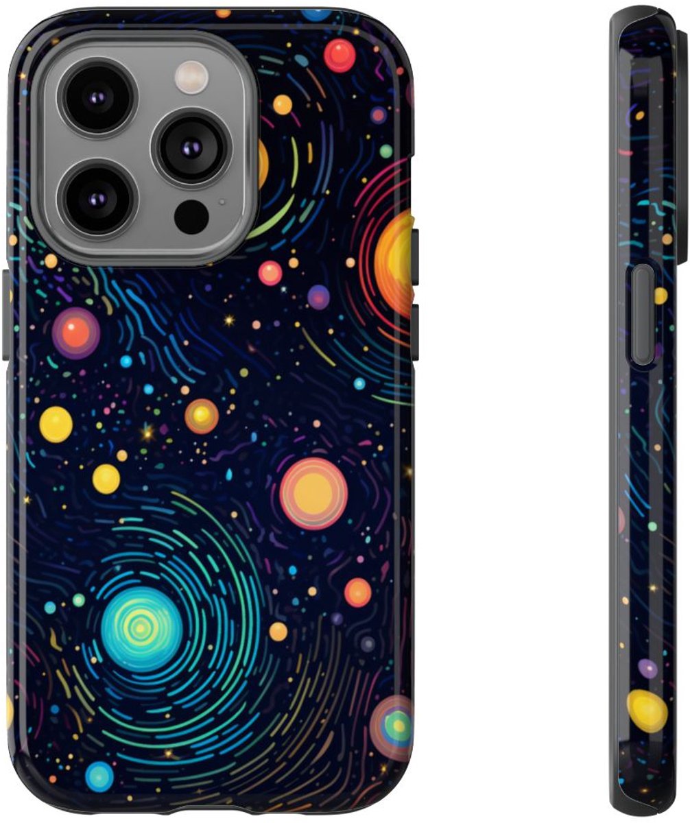 Kleurrijke Kosmische Sterrenbeelden – Telefoonhoesje Geschikt voor iPhone 14 Pro