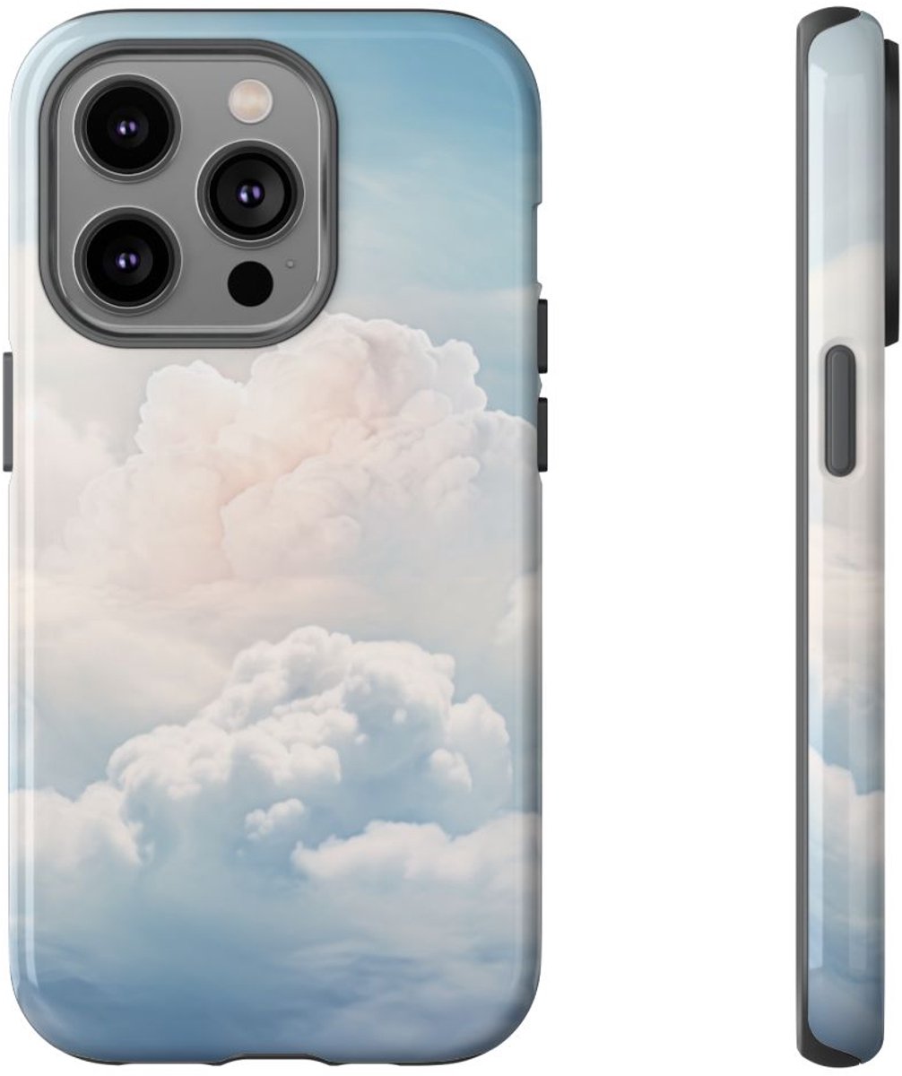 Dromerige Zachte Wolkenlucht – Telefoonhoesje Geschikt voor iPhone 14 Pro