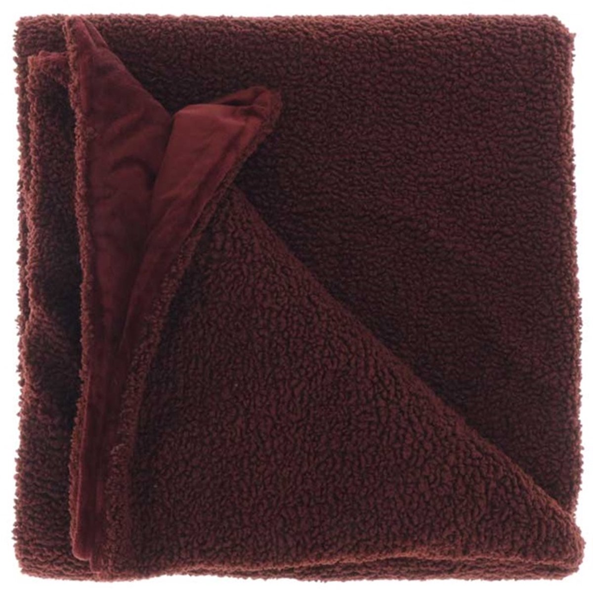 Unique Living Plaid Romie 150x200cm bloodstone