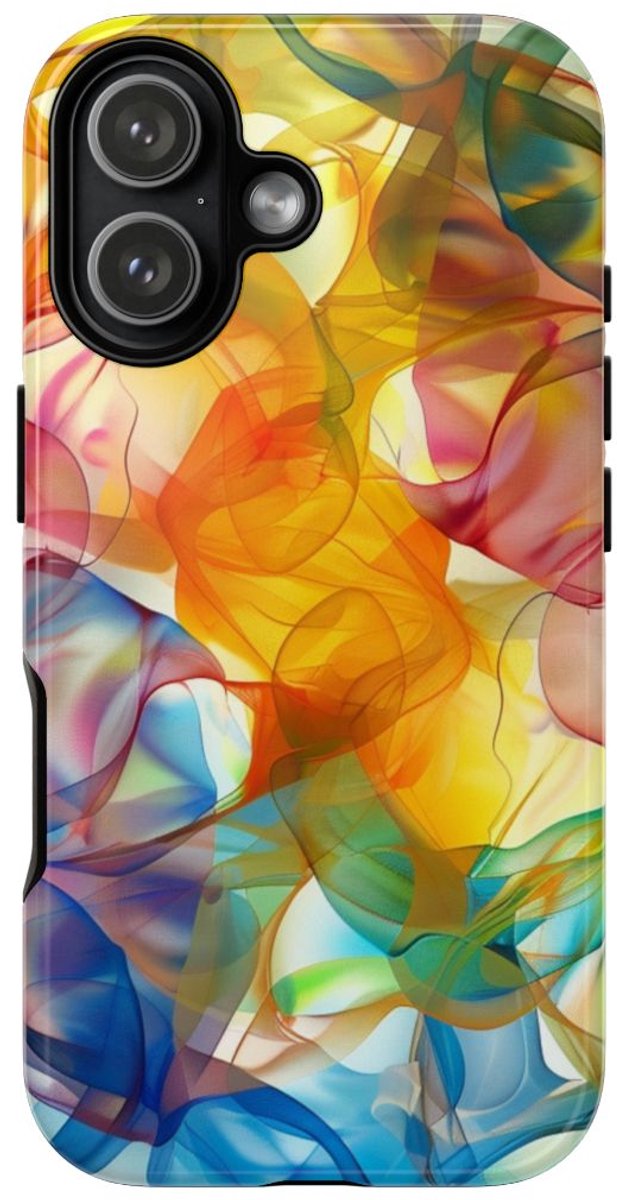Kleurrijke Abstracte Vloeiende Vormen – Telefoonhoesje Geschikt voor iPhone 17