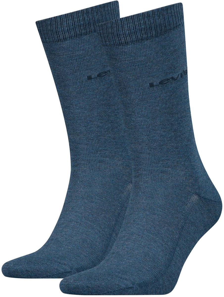 Levi’s Herensokken Regular Cut Tencel & Organic Cotton 2-Pack Blauw