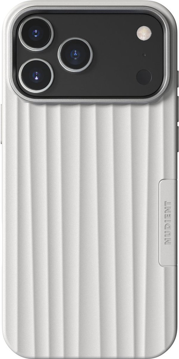 Nudient Bold MagSafe Case geschikt voor Apple iPhone 17 Pro Max Chalk - Wit
