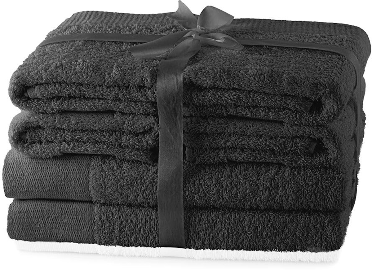 Azomor® Zachte en Absorberende Handdoekenset van 100% Katoen in Grijstinten