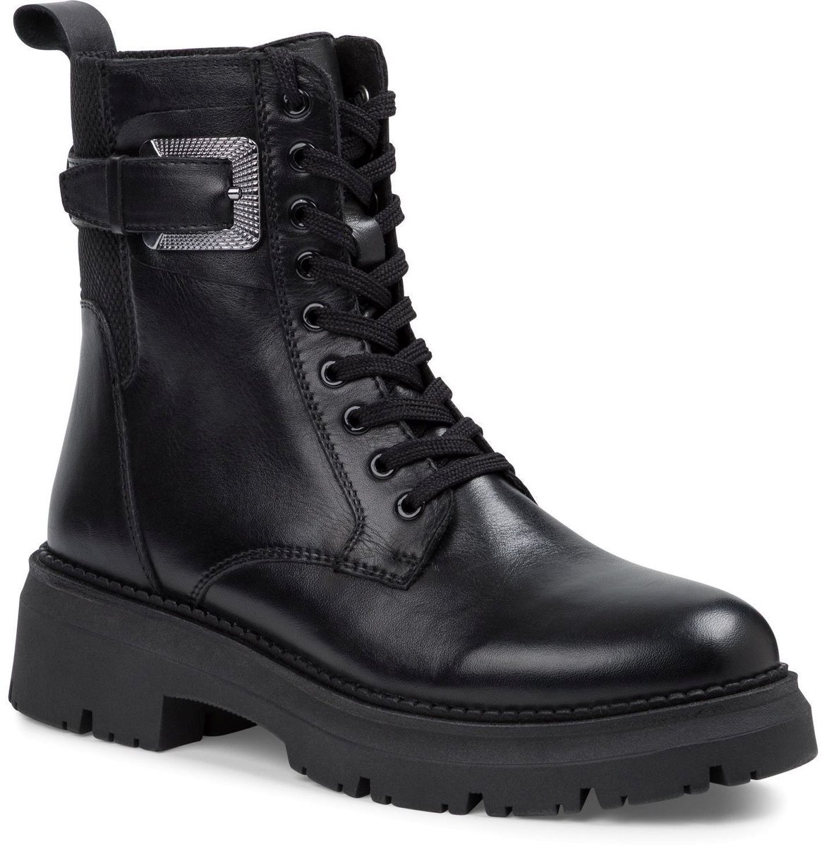 Marco Tozzi Dames Enkellaarsje 2-25296-45 001 F-breedte Maat: 36 EU