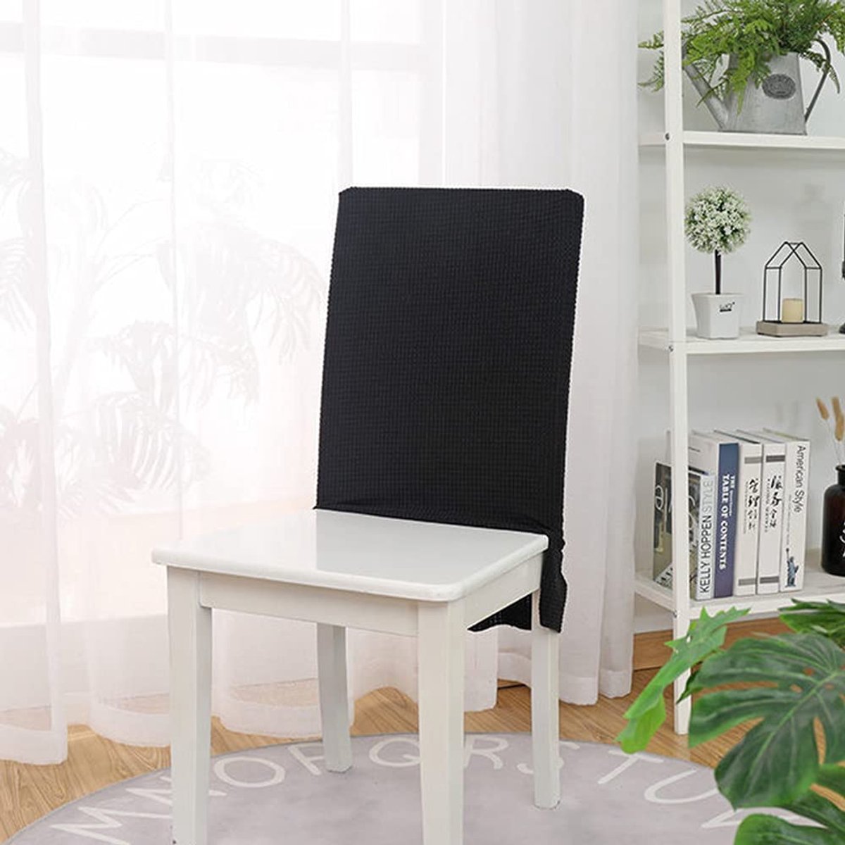 Ibenzoa® Set Van 6 Wasbare Stoelhoezen Voor Eetkamer Met Elastische Pasvorm