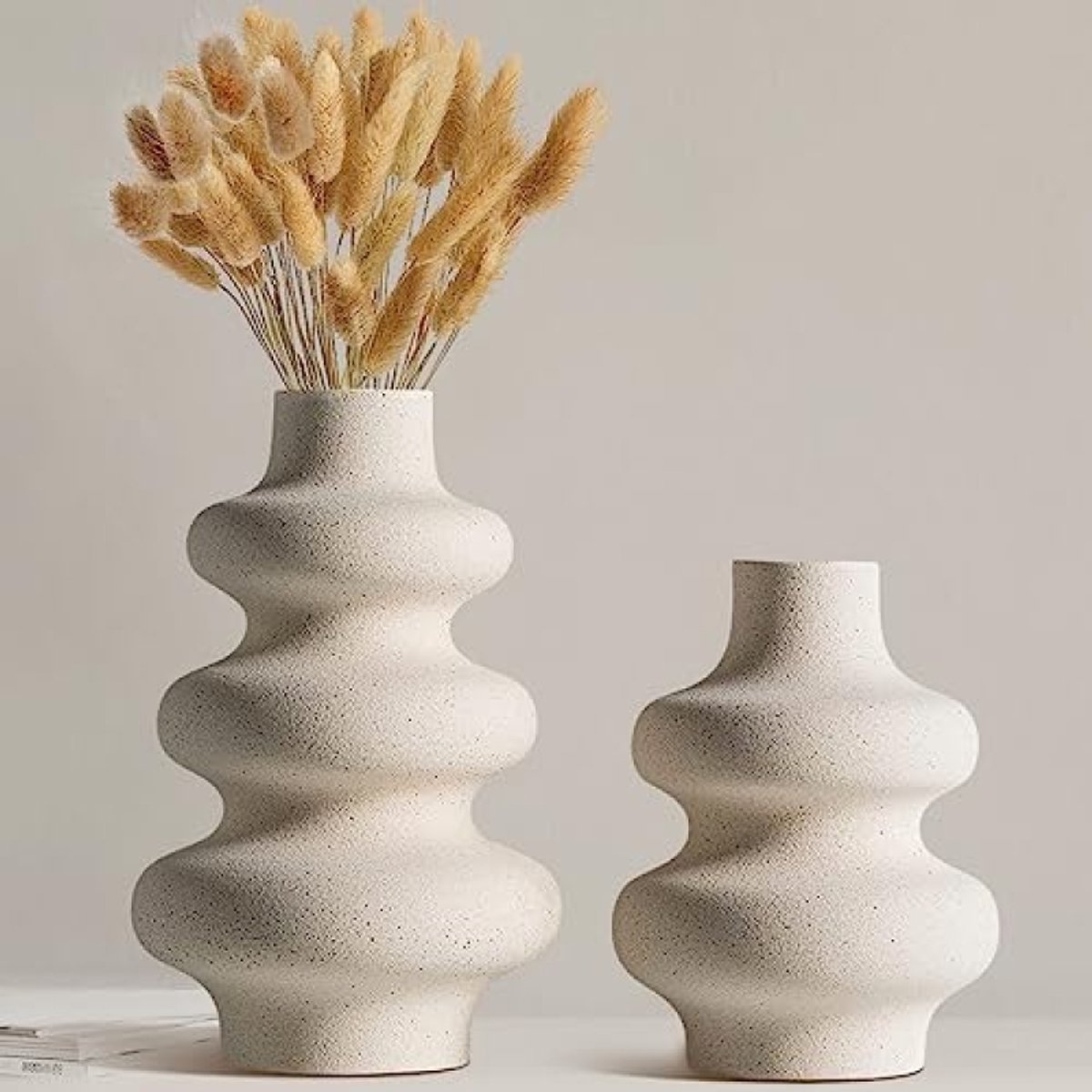 Sawoake Schwarzer Donut Keramik Vase für Moderne Togo Sawoake Schwarzer Donut Keramik Vase für Moderne Togo