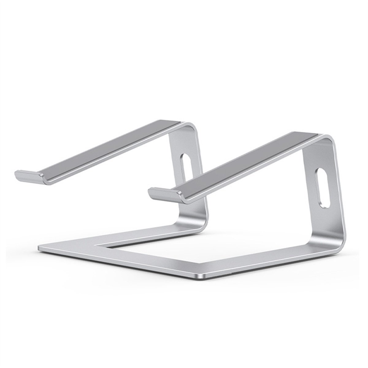 TOVBMUP Laptopstandaard - Geventileerd - Universeel - Ergonomisch - Metaal - voor MacBook Pro, Air 10-15,6" - Zilver