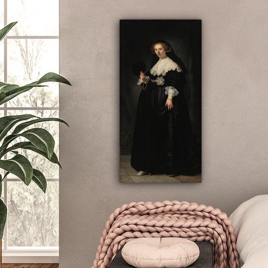 Toile Peinture Mariage Oopjen Coppit - Rembrandt van Rijn - 40x80 cm - Décoration murale