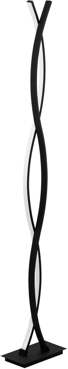 EGLO Lasana 3 Vloerlamp - LED - 142 cm - Zwart/Wit