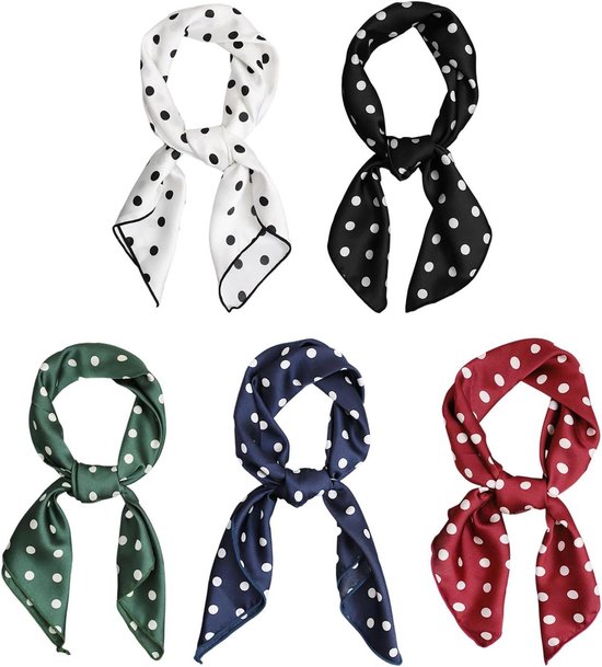 Klein sjaaltje in French style met bloemetjes - Lovely Scarfs