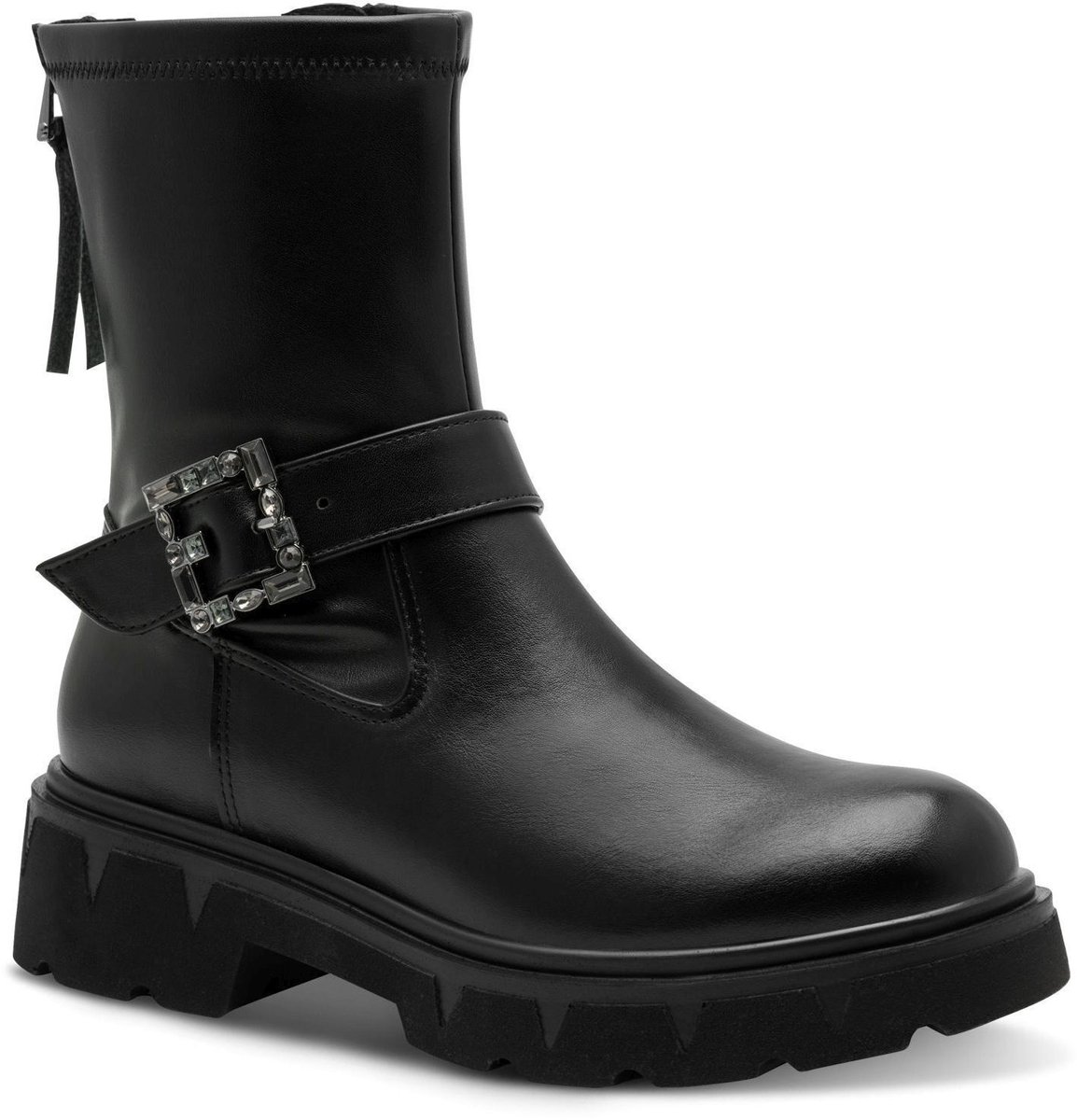 Marco Tozzi Dames Enkellaarsje 2-25463-45 001 F-breedte Maat: 40 EU