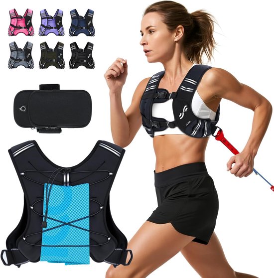 Gewichtsweste 8 KG, X-Style, Trainingsweste für Krafttraining, Laufen