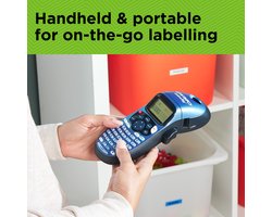 DYMO LetraTag LT-100H Labelprinter | Labelmaker met ABC-toetsenbord voor thuis en op kantoor | Zwart