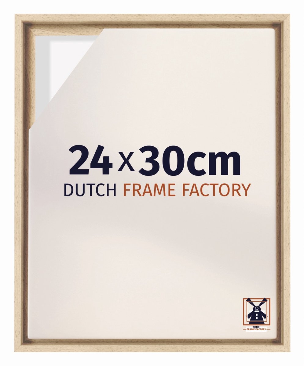 Dutch Frame Factory Baklijst 24x30 cm - Beuken - Geschikt voor Canvasdoek - MDF Baklijst Lausanne